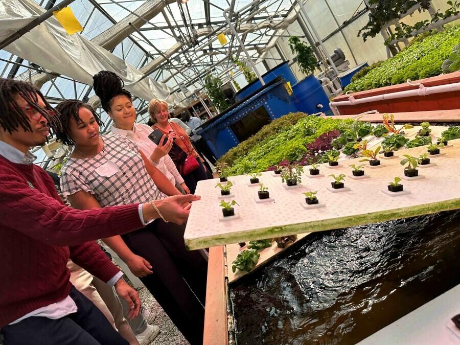 Participants at program site visit